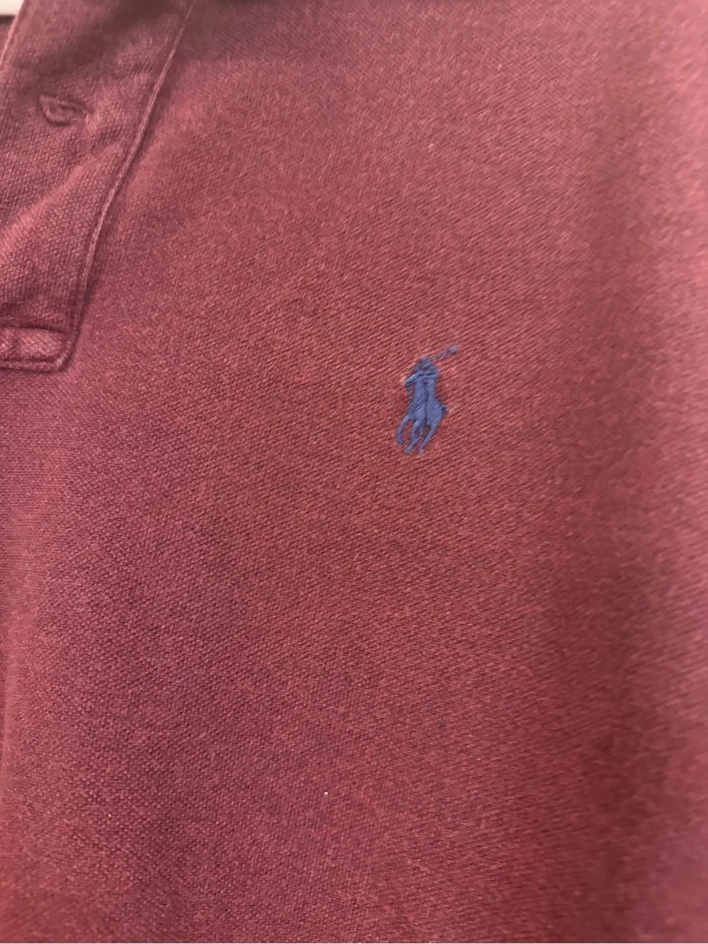 Ralph Lauren Long-Sleeve Polo in Deep Burgundy